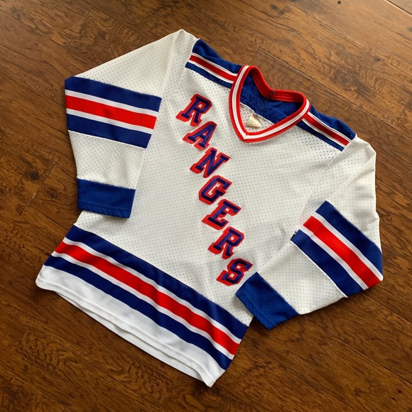 CCM Other - Vintage 80s/90s Maska CCM NY Rangers White Jersey